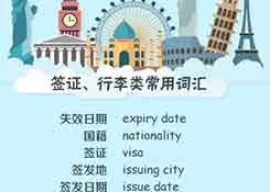 出入境填表常用詞，130個常用英文表達