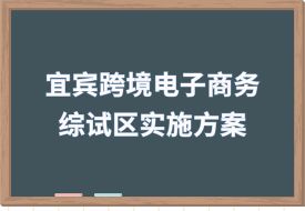 開(kāi)展“特殊區(qū)域出口”和“網(wǎng)購(gòu)保稅進(jìn)口”業(yè)務(wù)，中國(guó)（宜賓）跨境電子商務(wù)綜合試驗(yàn)區(qū)實(shí)施方案印發(fā)