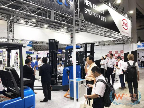 比亞迪叉車亮相日本國際物流綜合展！貨之家
