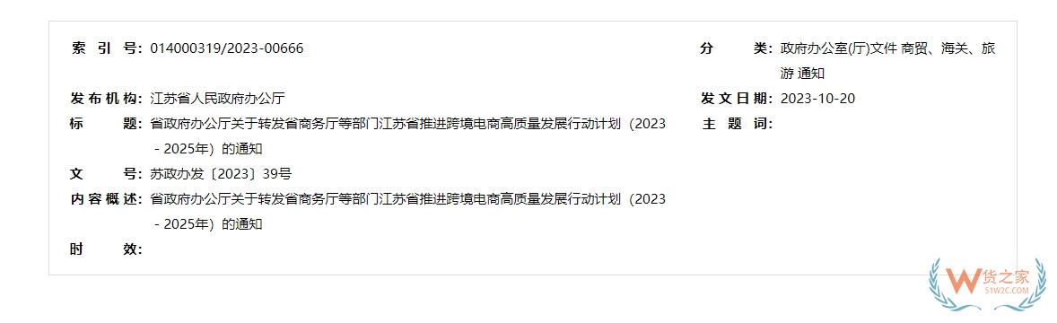 促進(jìn)跨境電商進(jìn)口消費(fèi)升級,江蘇省推進(jìn)跨境電商高質(zhì)量發(fā)展行動(dòng)計(jì)劃（2023－2025年）-貨之家
